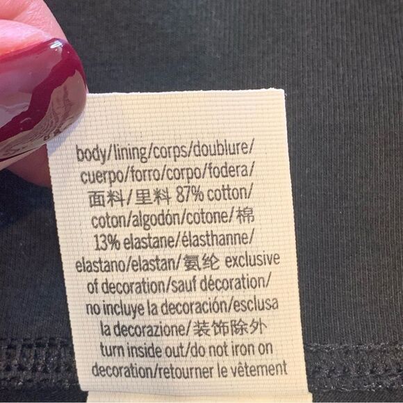 Victoria’s Secret PINK Black White Stripe Logo High Waist Cotton Legging, SMALL - Picture 8 of 11